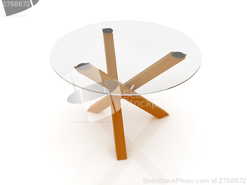 Image of exotic glass table