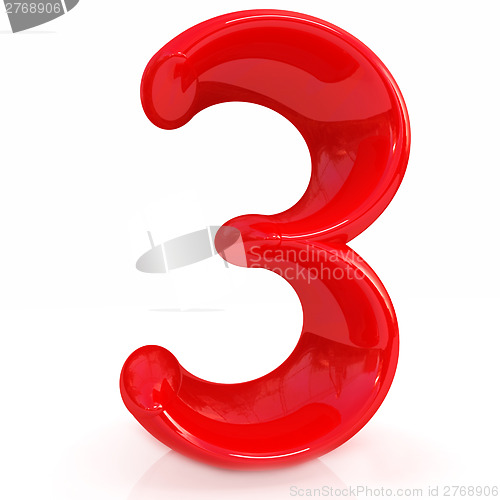 Image of Number "3"- three