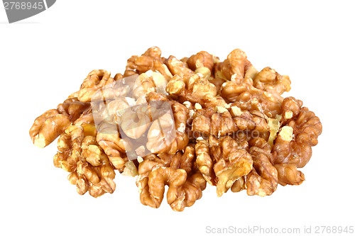Image of Heap of beige walnuts