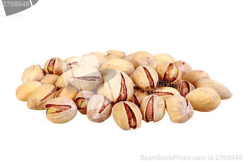 Image of Heap of beige pistachio nuts