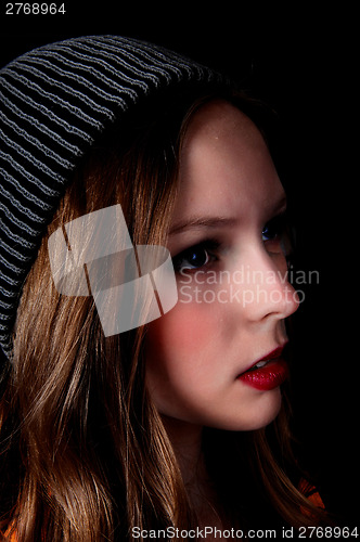 Image of Portrait of young woman.
