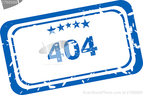 Image of 404 error Rubber Stamp over a white background
