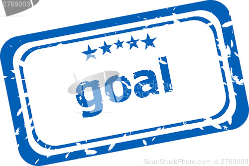 Image of goal Rubber Stamp over a white background