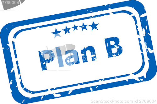 Image of Grunge rubber stamp with word Plan B