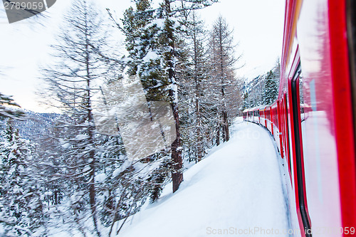 Image of Train in the snow