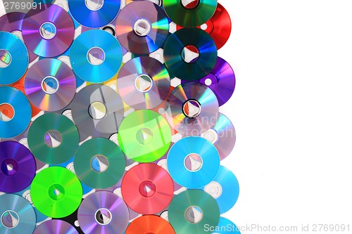 Image of color CD and DVD