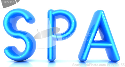 Image of "Spa" 3d text