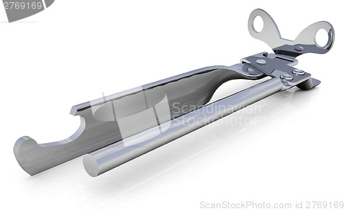 Image of can opener (CLIPPING PATH)