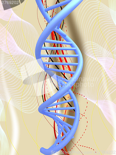 Image of DNA structure model background 