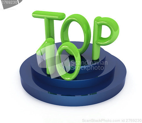 Image of Top ten icon on white background