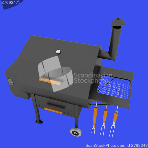 Image of oven barbecue grill