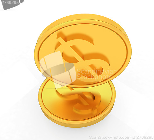 Image of Gold dollar coins