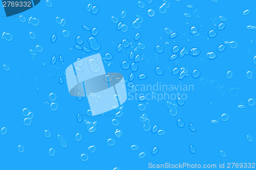 Image of Blue water drops