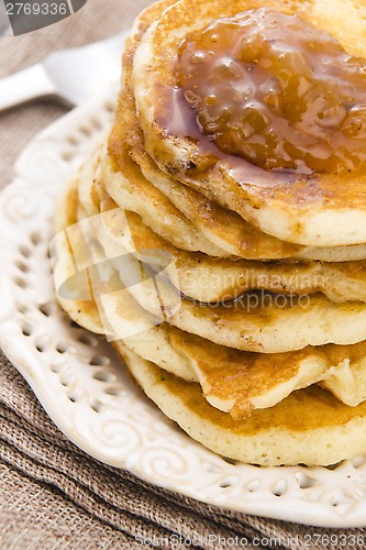 Image of Pancakes with syrup