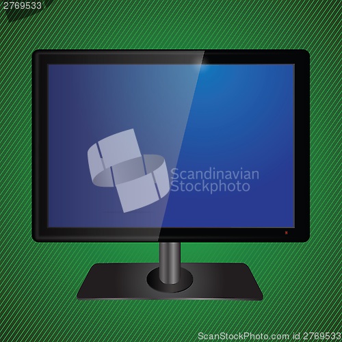 Image of blue tv screen