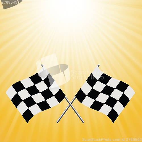 Image of checkered flags