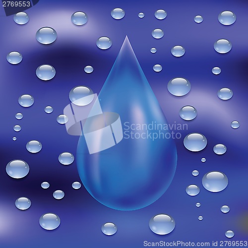 Image of blue drop