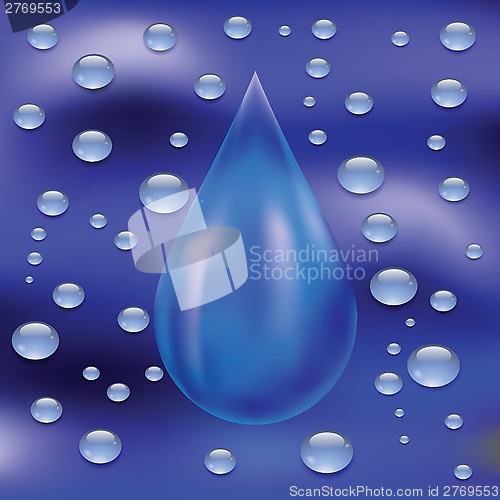 Image of blue drop