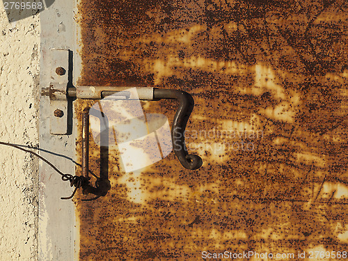 Image of old rusty door