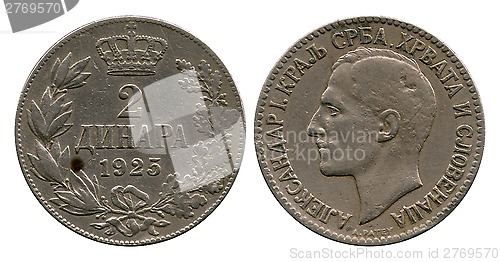 Image of two dinar, Alexander First, 1925