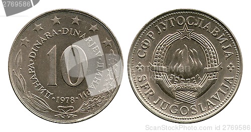 Image of ten dinar, SFR Yugoslavia, 1978