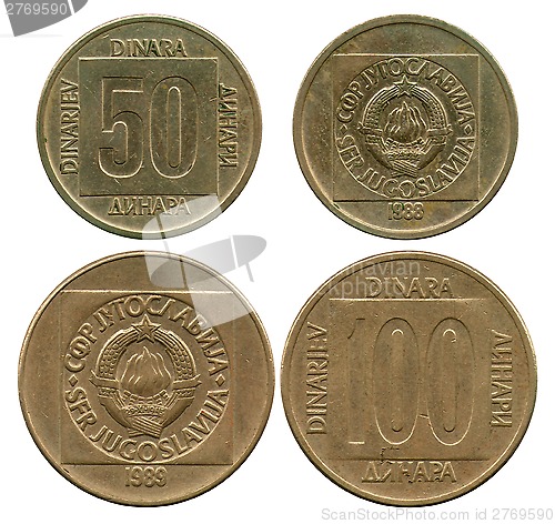 Image of fifty and one hundred dinar, SFR Yugoslavia, 1988-1989