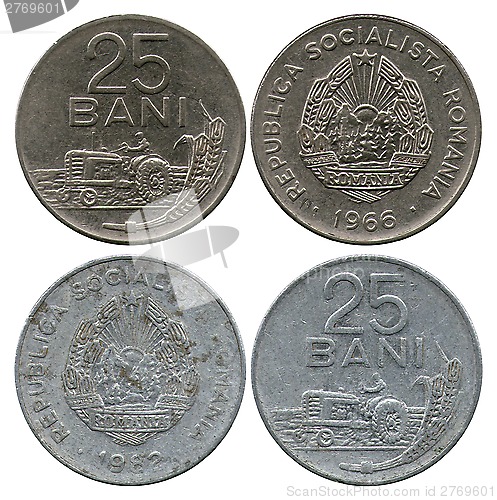 Image of twenty five bani, Socialist Republic Romania, 1966-1982