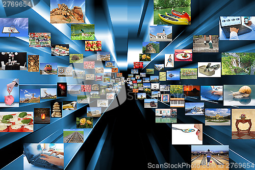 Image of A variety of photos as background