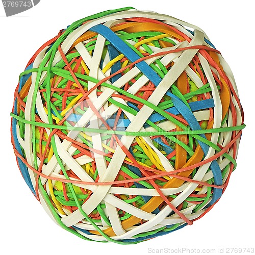 Image of Rubber band ball