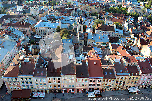 Image of view to the house-tops in Lvov city