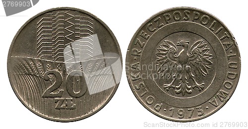 Image of twenty zlotych, Polish Public Republic, 1973