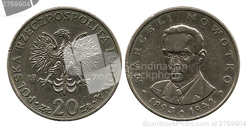 Image of twenty zlotych, Polish Public Republic, Novotko, 1976