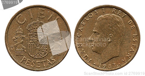 Image of fifty pesetas, Spain, king Juan Karlos, 1983