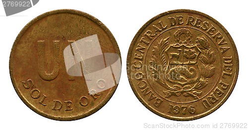 Image of one sol de oro, Peru, 1976