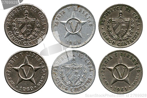 Image of five centavos, Cuba, 1960-1968