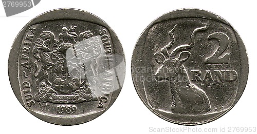 Image of two rand, South Africa, 1989