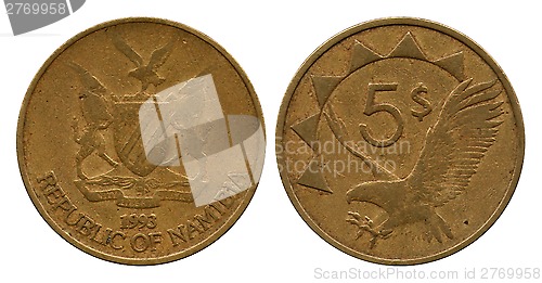 Image of five dollars, Republic Namibia, 1993