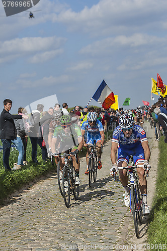 Image of Cyclists Riding Paris-Roubaix 2014