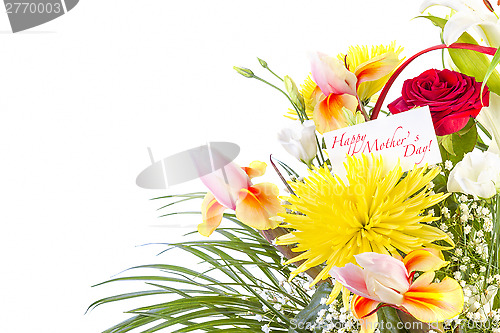 Image of Basket with flowers for Mother 