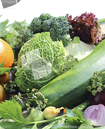 Image of Ripe fresh vegetables close up