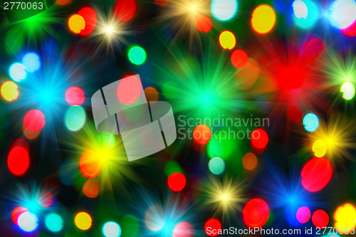 Image of Holiday unfocused lights