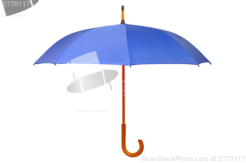 Image of Opened blue umbrella