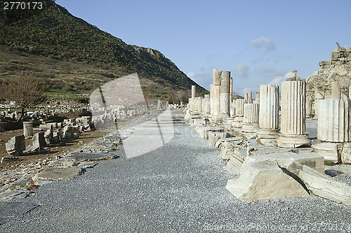 Image of Ancient greek town of Ephesus in Turkey