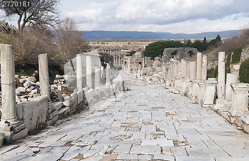 Image of Ancient greek town of Ephesus in Turkey