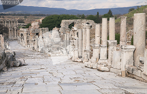 Image of Ancient greek town of Ephesus in Turkey