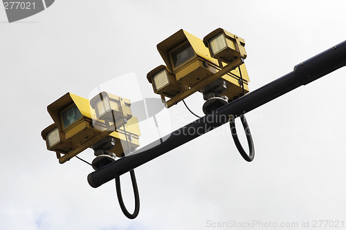 Image of specs speed cameras which measure average speed between two poin