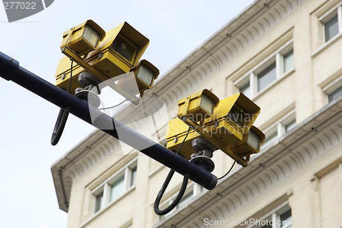 Image of specs speed cameras which measure average speed between two poin