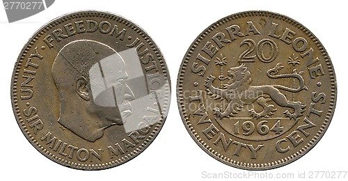 Image of twenty cents, Sierra Leone, 1964