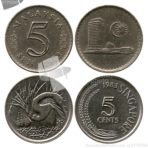 Image of five cents, Singapore, 1973, 1983