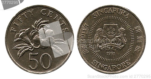 Image of fifty cents, Singapore, 1991